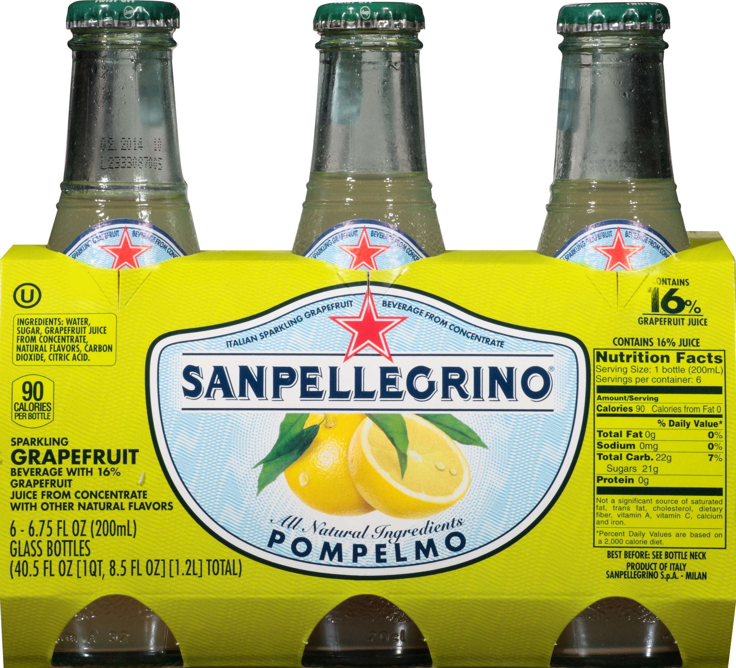 San pellegrino pompelmo nutrition