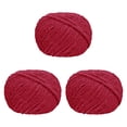 thumbnail image 1 of Hilo grueso, hilo de crochet, hilo voluminoso, hilo de manta de punto portátil y cómodo, suministros para proyectos de bricolaje para tejer a mano Rojo, 1 of 8
