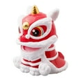 thumbnail image 4 of Chinese Style Lion Dance Solar Car Dashboard Ornament for Wealth and Fortune, 4 of 8