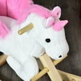 thumbnail image 5 of Unicorn Baby Rocking Horse Toy for Kids with Lullaby Song,Plush Ride On Horse with Heavy-Duty Support System,Interactive Toy Pretend Play Toy for Toddlers,White Wood Toys Kids Bikes Riding Toys, 5 of 5