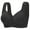 Black, variant on LWNYDPLSD Backless Bra Women's Seamless Front Snap Closure Bras Full Coverage No Underwire Comfort Bras Lightly Lined Wireless Everyday Bra Front Closure Bras for Women Black 44