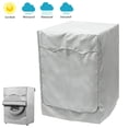 thumbnail image 4 of EUWBSSR Washer Dryer Cover Washing Machine Waterproof Dustproof Protector Cover-23.4"x23.4"x33"-silver, 4 of 9