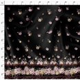 thumbnail image 4 of Soimoi Black Poly Georgette Fabric Floral Panel Print Sewing Fabric BTY 42 Inch Wide, 4 of 5