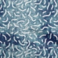 thumbnail image 1 of oneOone Silk Tabby Teal Blue Fabric Brush Stroke Sewing Craft Projects Fabric Prints By Yard 42 Inch Wide, 1 of 6