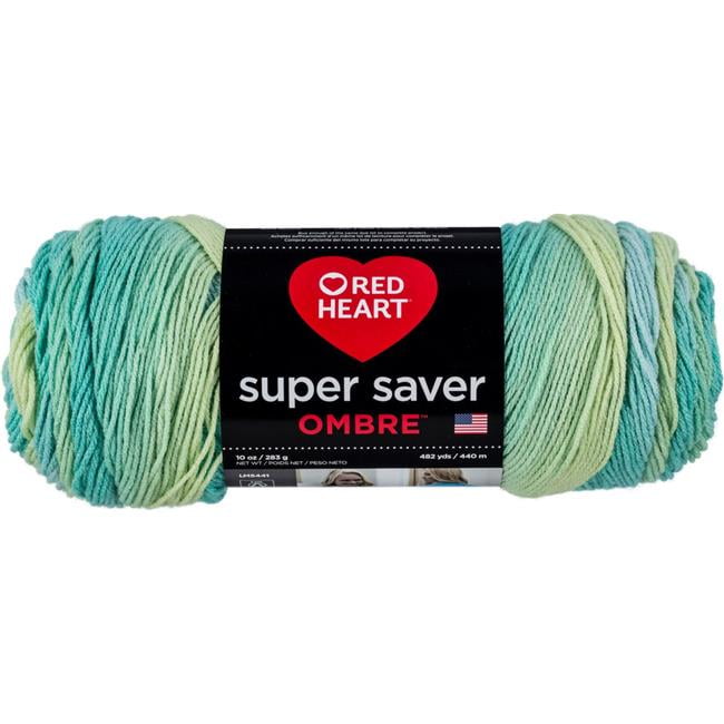 C&C Red Heart Super Saver Yarn 10oz Ombre Seaside ...