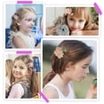 thumbnail image 5 of Juego de 3 pinzas para el pelo con flores, accesorios para el pelo con lazos florales, 5 of 5
