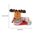 thumbnail image 2 of Toystoory Cortina de ventana de Navidad de dibujos animados, hebilla portátil con temática de Navidad, lavable, reutilizable, parasol para el hogar, Kits de decoración para fiestas Animal Toystoory HA069199-03, 2 of 6