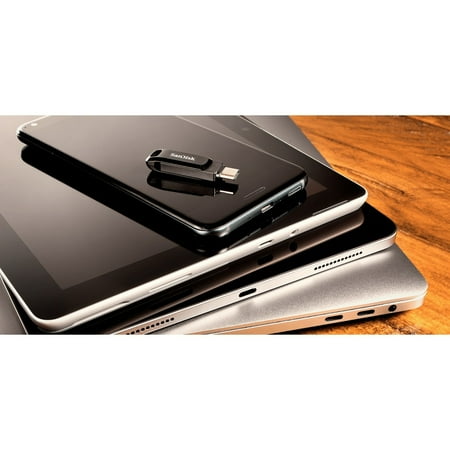 SanDisk - Ultra Dual Drive Go 128GB USB Type-A/USB Type-C Flash Drive - Black
