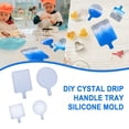 thumbnail image 3 of Ongmies Resin Molds Clearance 4Pc Tray Silicone Drop Crystal Handmade Diy Home Diy Office Supplies Multicolor, 3 of 10