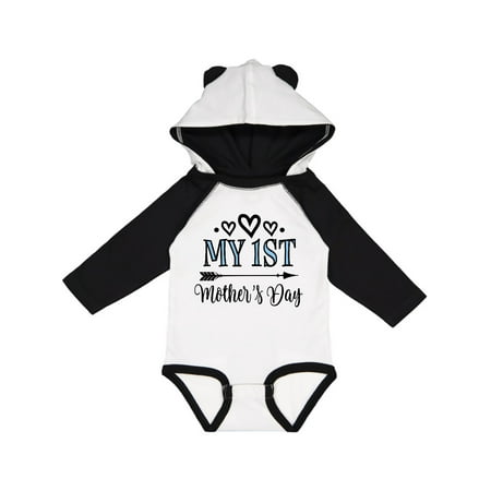 

Inktastic My 1st Mothers Day Outfit Gift Baby Girl Long Sleeve Bodysuit