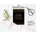 thumbnail image 3 of Darling Souvenir Black Birthday Invitation Card Printable Fill or Write In Blank Invites Party Supplies Pack Of 28 5 x 7 Inches, 3 of 5