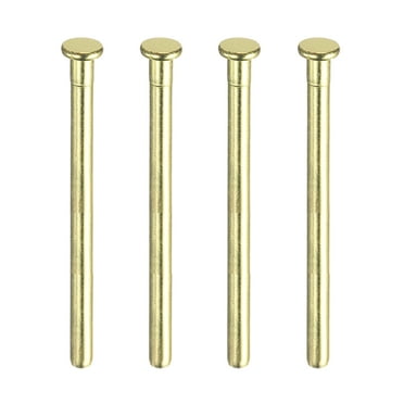4pcs 3.5 Inch Door Hinge Pins, Removable Brushed Door Hinge for Wood Residential Door Replacement,Gold