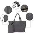 thumbnail image 4 of Large Laptop Tote Bags for Women, Wide Should Handbags Large Capacity Casual Work Purses with Small Wallet 3 pcs Set, 4 of 6