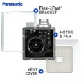 thumbnail image 4 of Panasonic FV-0511VK2 WhisperGreen Select Customizable Ventilation Fan, Speed Selector 50-80-110 CFM, Quiet, 4 of 7