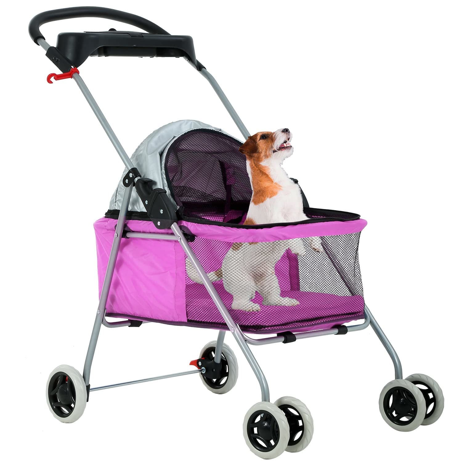 YRLLENSDAN Folding Dog Stroller, Lightweight Pet Stroller Cat Stroller