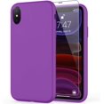 thumbnail image 1 of iPhone Xs Max Case with Screen Protector,Soft Liquid Silicone Gel Rubber Bumper Cover,Slim Fit Shockproof Protective Phone Case for iPhone Xs Max Purple, 1 of 8