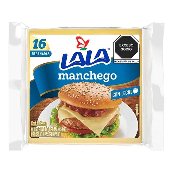 Queso Lala manchego 144 g 16 rebanadas