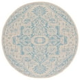 thumbnail image 5 of SAFAVIEH Beach House Jose Geometric Indoor/Outdoor Area Rug Aqua/Cream, 6'7" x 6'7" Round, 5 of 10
