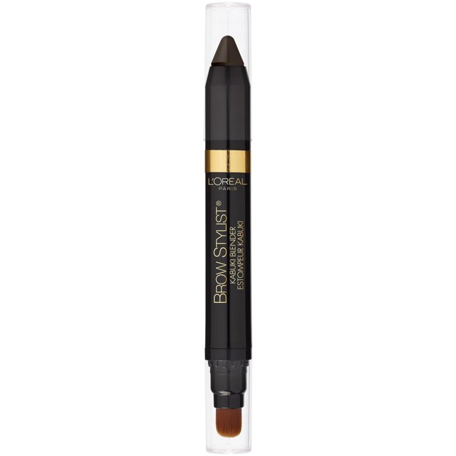Crayón para cejas L'OREAL PARIS, estilista de cejas, batidora Kabuki, morena oscura