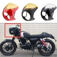 thumbnail image 2 of Pare-vent Universel pour Phare de Moto Style Café Rétro - Rouge, 2 of 10