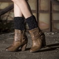 thumbnail image 5 of Advancent Cubierta calentadora de piernas para mujer, cubiertas para envolver las piernas al aire libre de invierno, accesorio de ropa, puños Suministros térmicos Negro, 5 of 5