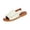 White, variant on IEMIEMIEM Women's Flat Sandals Open Toe Buckle Strap Soft Lightweight Footbed 2026 Summer Beach Walking Cushion Wedge Sandals Green 8.5 Wide