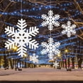 thumbnail image 1 of Christmas Decorations Featured Christmas/Christmas Decorations-Three-dimensional Snowflake Strings Fake Snowflake Dance Props Year Decorations 5pcs, 1 of 9