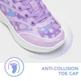 thumbnail image 6 of EUXTERPA Girls Sneakers Kids Lightweight Running Shoes Children Casual Lace-up Walking Sports Tennis Shoes, Purple, Size 13, 6 of 8