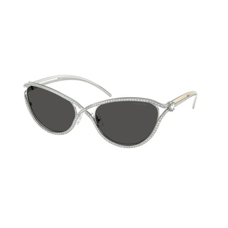 Swarovski SK 7025 Metal Womens Cat-Eye Sunglasses Silver 58mm Adult