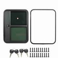 thumbnail image 2 of Tear Drop Trailer Door, RV Door Safe UV Resistant Aluminum Alloy Sound Insulation Tempered Glass  for Modification, 2 of 7