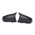 thumbnail image 1 of 2x Cubiertas para espejo retrovisor exterior Decoración exterior Reemplazo Profesional Auto Black Matt, 1 of 8