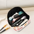 thumbnail image 2 of FORMRS Makeup Bag Travel Cosmetic Organizer for Women Fold Flat Zipper Pouch with Handle, Citrus Slice, 2 of 8