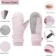 thumbnail image 3 of Winter women's ski gloves, waterproof touch screen snow gloves, non-slip warm windproof snowboard gloves for skiing hiking cycling, 3 of 5