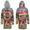 thumbnail image 3 of Be My Valentine's Goldendoodle Truck Full of Love Flower Balloon All Over Print 3D Hooded Duffle Toggle Coat Doodle Dog Lover Gifts Idea - 02029, 3 of 6