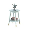 thumbnail image 2 of Convenience Concepts Wilson Mid Century Round End Table with Bottom Shelf, 2 of 4