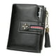 thumbnail image 5 of Qarigey Cartera de cuero con borla, monedero plegable para compras, tarjetero, bolsa de transporte, billetera, regalo de cumpleaños Type1 NO1, 5 of 6