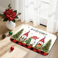 thumbnail image 3 of Christmas Bathroom Rugs Quick-Drying Non-Slip Rubber Buffalo Plaid Red Truck Merry Christmas Welcome Bath Mats Super Absorbent Winter Bathroom Rug for Kitchen Sink, Shower Room, Bathtub, 3 of 4