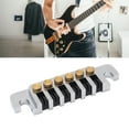 thumbnail image 4 of <p>Electric Guitar Bridge Vintage Guitar Bridge Metal Guitar Bridge 6 String Guitar Bridge For  Electric Guitars Vintage Metal Bridge Replacement With Screw Studs GA126</p>, 4 of 7
