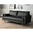 thumbnail image 2 of US Pride Furniture Gabler70'' Square Arm Wood Frame Mid-Century Sofa, Black, 2 of 2