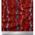 thumbnail image 1 of Soimoi Silk Fabric Clover Flower Decor Fabric Printed Yard 42 Inch Wide, 1 of 1