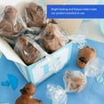 thumbnail image 3 of HLONK Gift Wrapping Paper Candy Cellophane Clear Wrappers Bouquet Transparent Wraps 100 Pcs, 3 of 6
