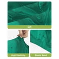 thumbnail image 4 of Green Marble Bar Stool Covers Set of 2, Modern Farmhouse Gradient Abstract Fluid Art Stretch Bar Chair Covers with Backs, Removable Pub Counter Height Chair Cover for Kitchen Dining Room Cafe, 4 of 7