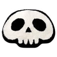 thumbnail image 3 of TRUEDAYS Halloween Decor Mat For Bathroom Gothic Cute Halloween Decoration Black White Half Circle Mat Non Rug Bathroom Mat Plush Shower Rug, 3 of 9