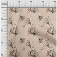 thumbnail image 1 of oneOone Cotton Cambric Peach Fabric Florals Sewing Fabric By The Yard Printed Diy Clothing Sewing Supplies 56 Inch Wide-DA8, 1 of 4