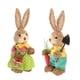 thumbnail image 4 of 2x Conejo de paja artificial Lindo juguete Adornos de conejito de paja de Pascua Figura de conejito estilo A, 4 of 9