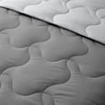 thumbnail image 4 of Lightweight Reversible Down Alternative Comforter Set Dark Gray/Light Gray - Full - Queen, 4 of 5