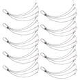 thumbnail image 3 of 10pcs Practical Wire Rope Hook Durable Hanging Kit Rope LED Light Hanger Rope for Plant Grow Light (1mm Thick 300mm Long), 3 of 6