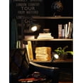 thumbnail image 3 of KAYYELAMP Rechargeable Battery Dimmable Clamp Light No Wire Remote Timing LED Clip Lighting Vintage Design for Bedsides Shelf Bookshelf Splint Billboards Black Metal, 3 of 7
