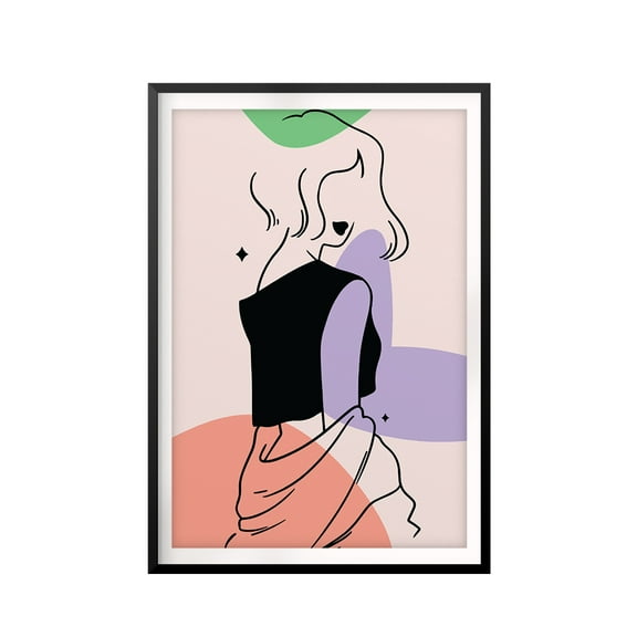 Designs ByLITA Silhouette Beauty 5 x 7 UNFRAMED Print Silhouette Wall Art