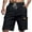 Black, variant on Havenre Mens Linen Cargo Shorts Casual Drawstring Elastic Waist Baggy Shorts Relaxed Fit Summer Beach Short Pants with Multi-Pockets Khaki L